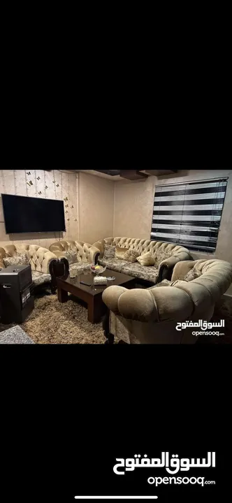 طقم كنب تفصيل بحالة جديدة