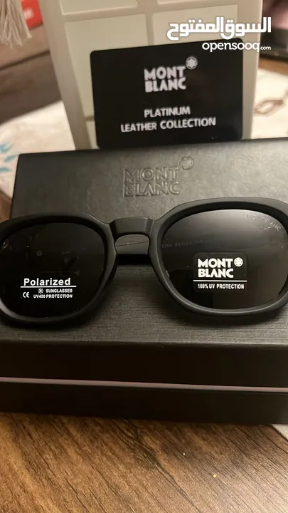 نظارات Cartier وRay-Ban وMontblanc بعدسات polarized وتصاميم فخمة.