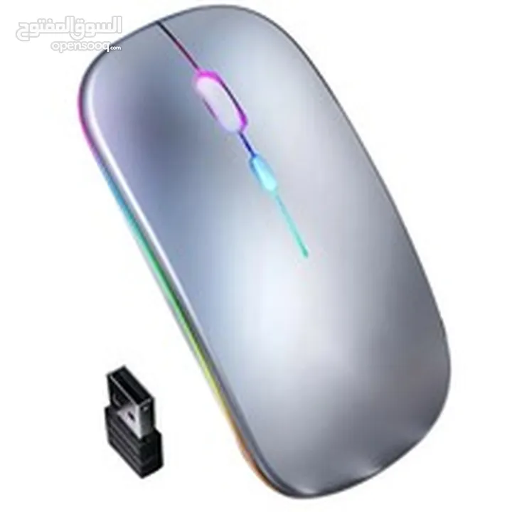 2.4GHZ T-02 RECHARGEABLE WIRELESS LED MOUSE-ماوس قابل للشحن وايرلس