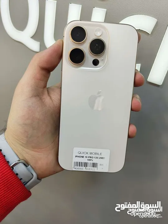 IPHONE 16 PRO (128GB) USED /// ايفون 16 برو ذاكرة 128 مستعمل وكاله
