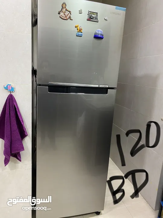 Samsung fridge 2 doors 420 litres 2 years used only neat clean