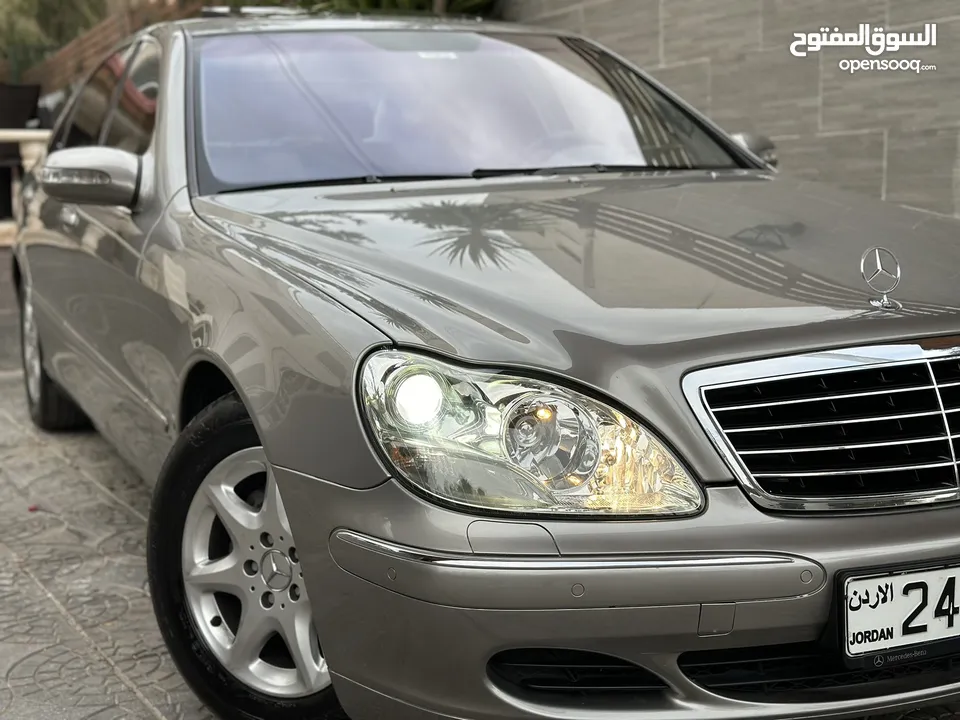 Mercedes S350 2003 Full loaded ( لارج ) قاطعة مسافة 90 الف كم مميزة