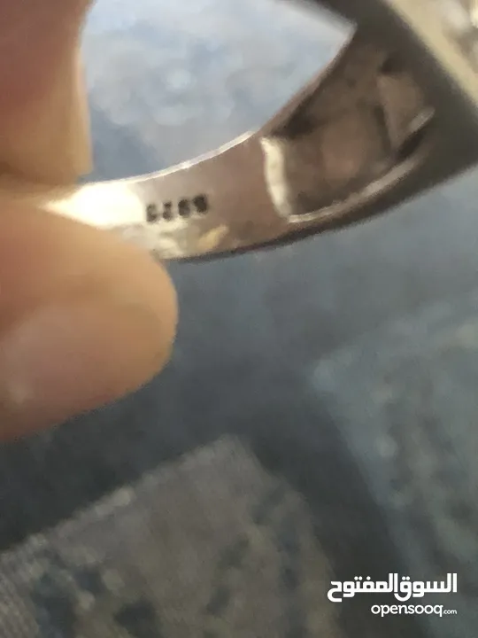 خاتم فضه 925 ايطالي للبيع بسعر مغررررري