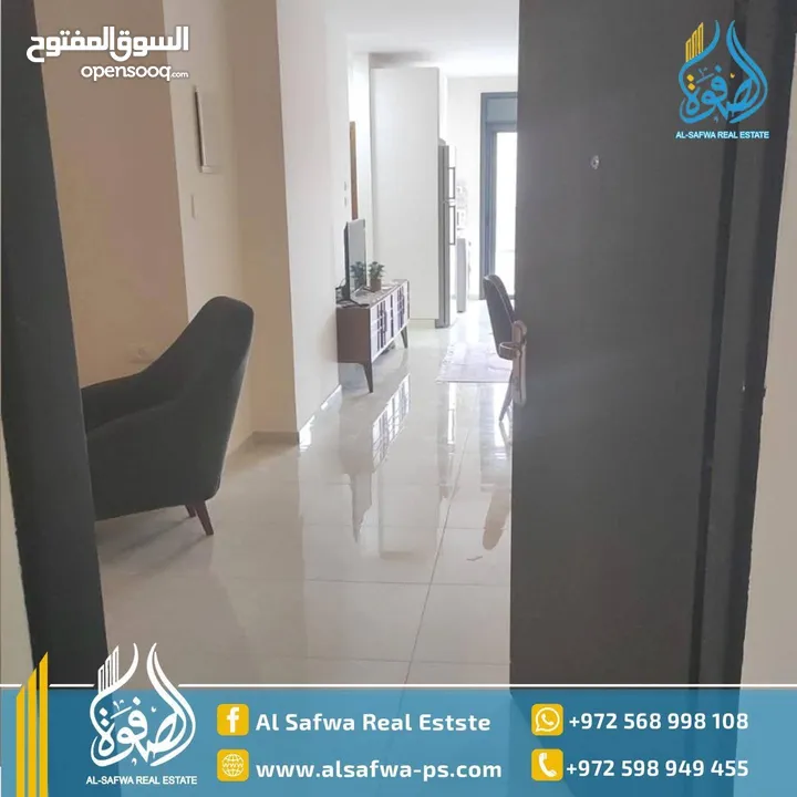 شقه جديده مفروشه بيرزيت ضاحيه الريحان