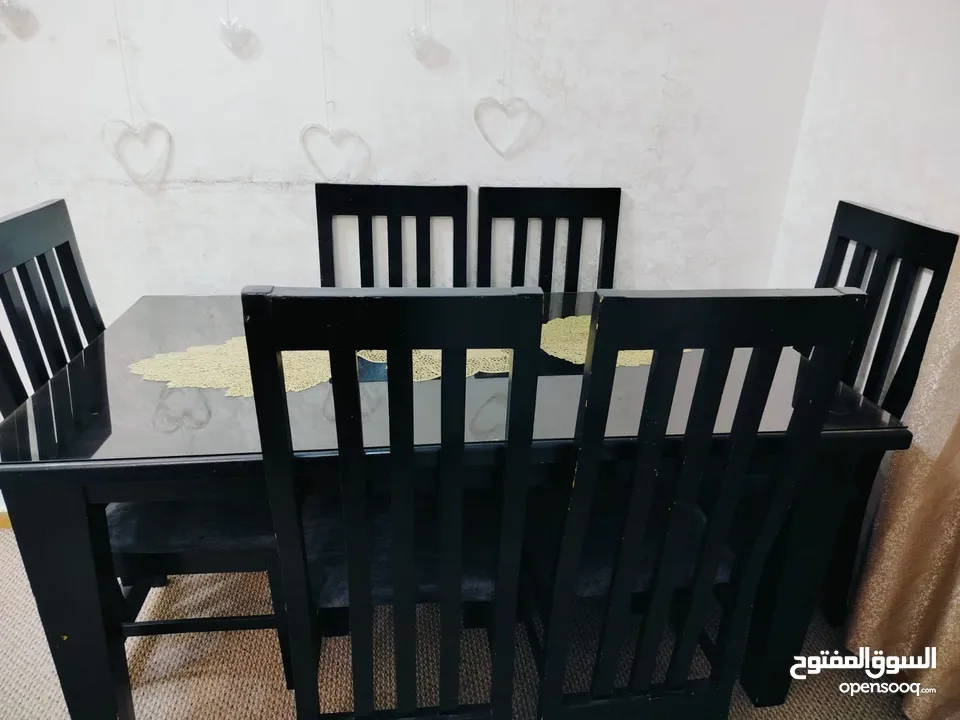 طاولة سفرة للبيع 6 كراسي