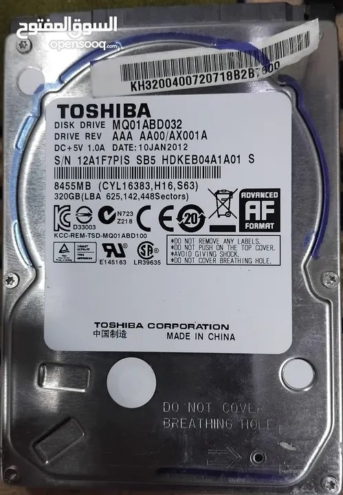 هارد دسك داخلي للابتوب بسعة 320 جيجا - 320GB LAPTOP HDD HARD DISK