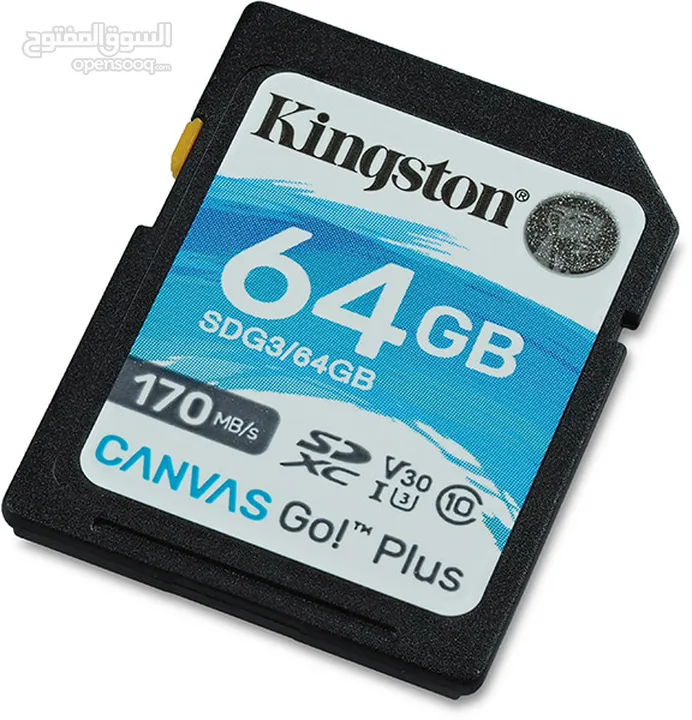 كرت ذاكرة لكميرات التصوير SD CARD64GB 170MB/S KINGSTON