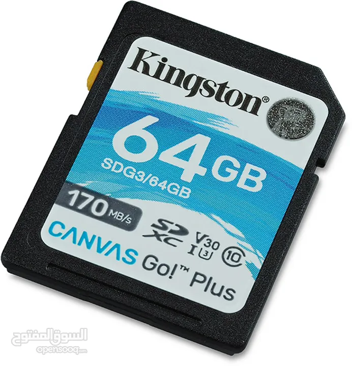 كرت ذاكرة لكميرات التصوير SD CARD64GB 170MB/S KINGSTON