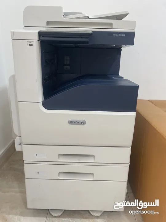 ناسخة وطابعة وماسحة ضوئية زيروكس450 ر. ع  ‏Printer, photocopyer and scanner ‏Xerox C7030  Heavy duty