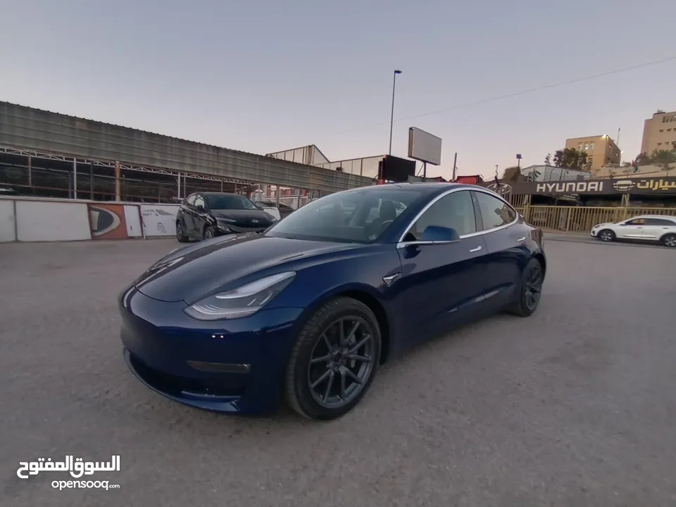 تيسلا 3 موديل 2020 ديول موتور لونج رينج كرت ابيض عداد 60 حره