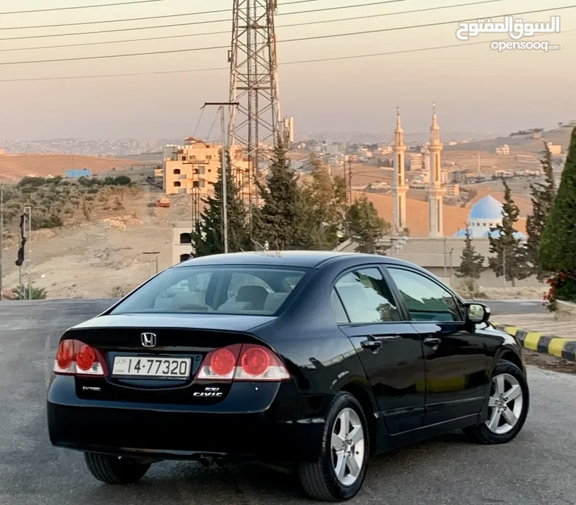 هوندا سيفيك 2008 فحص كامل صنف EXI لون اسود ملوكي بحالة الوكالة