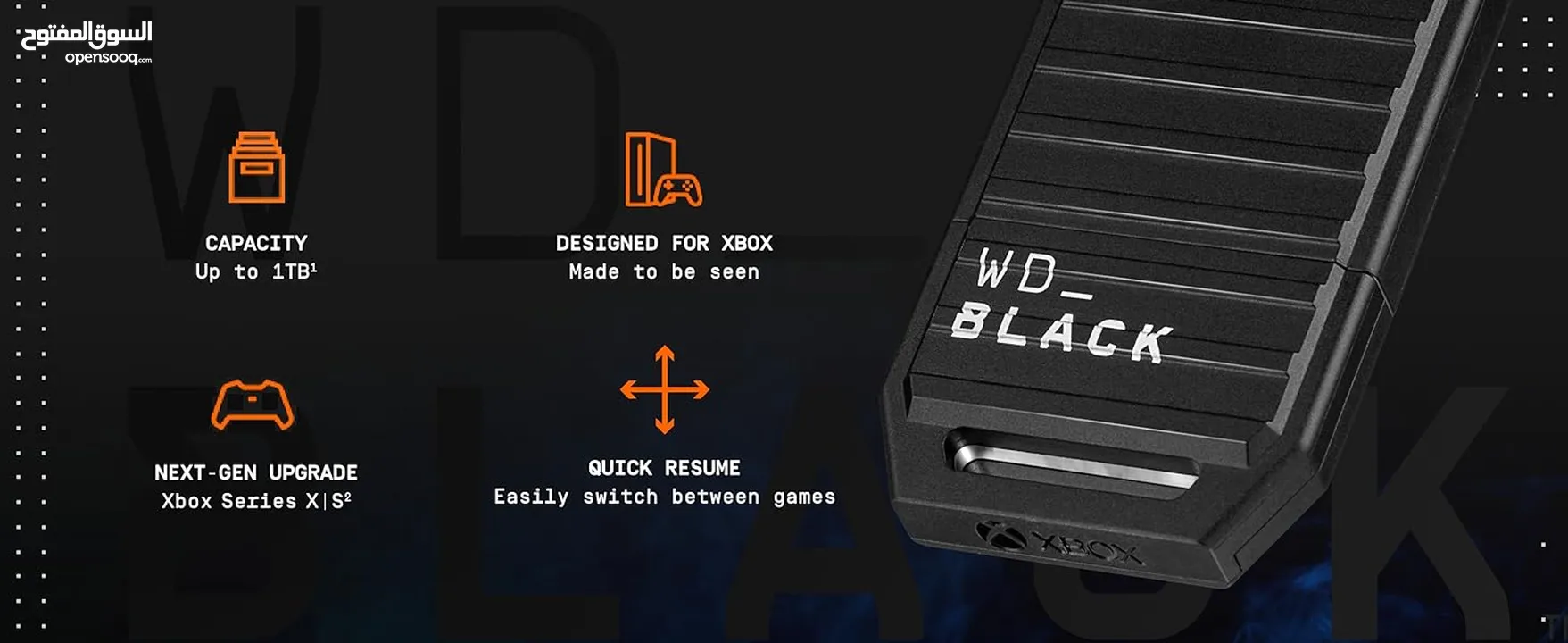 WD_BLACK 512GB C50 Expansion Card ذاكرة تخزين للاكسبوكس