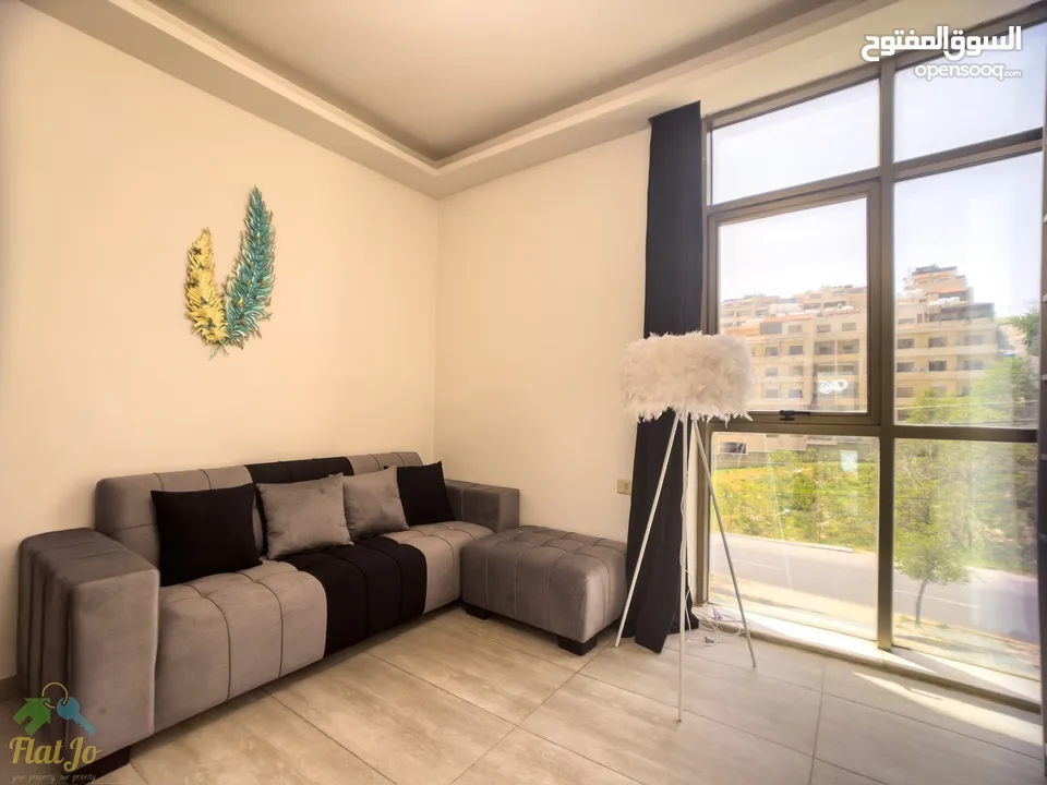 Brand New Furnished two bedroom apartment in Abdoun with Balcony شقة مفروشة غرفتين في عبدون جديدة