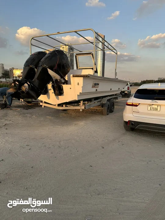 38foot boat with twin mercury 300 racing v8