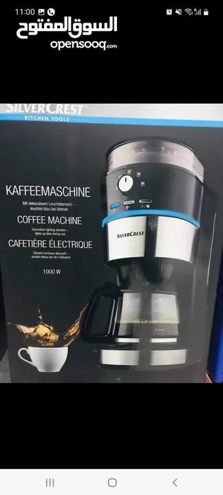 ماكينة صنع قهوة مع مطحنة