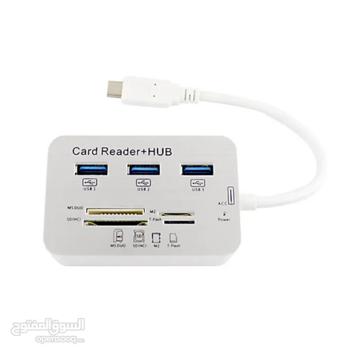 7 in 1 USB 3.1 Type-C To USB 3.0 Hub MS M2 SD TF Card Reader Hub