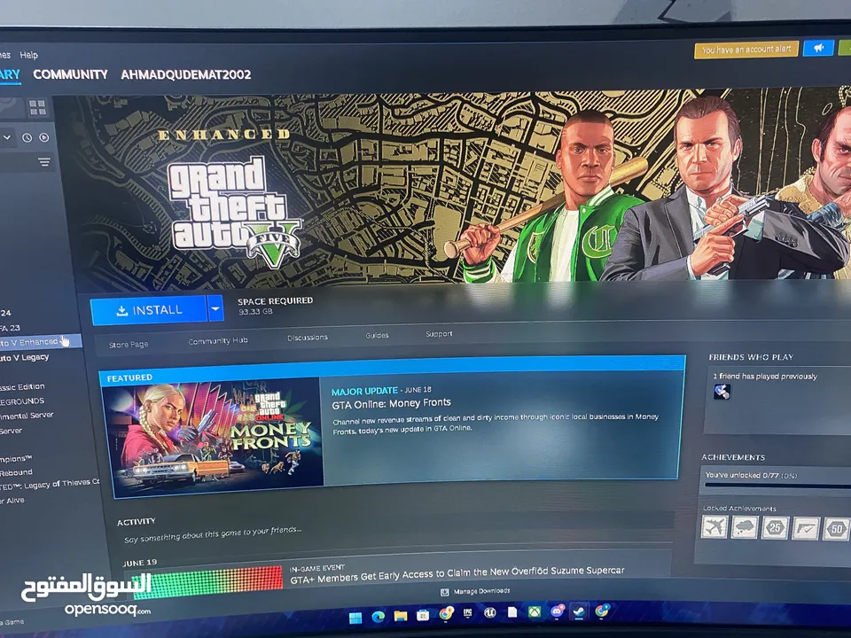 عرض ناري! PC جيمنغ + حساب ستيم + ماوس وكيبورد جيمنغ فقط بـ 180