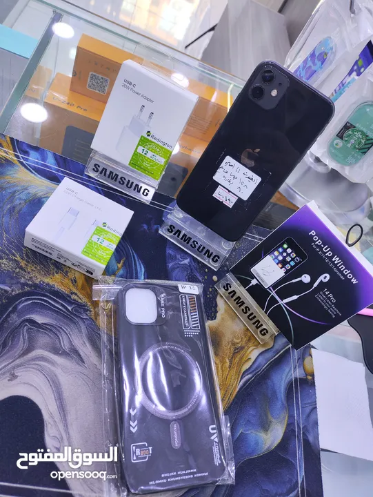 حبه وكالة علفحص iPhone 11 مش مفتوحه ولا مغير فيها اشي علفحص 128 جيجا بطارية 80 معه بكج هدية