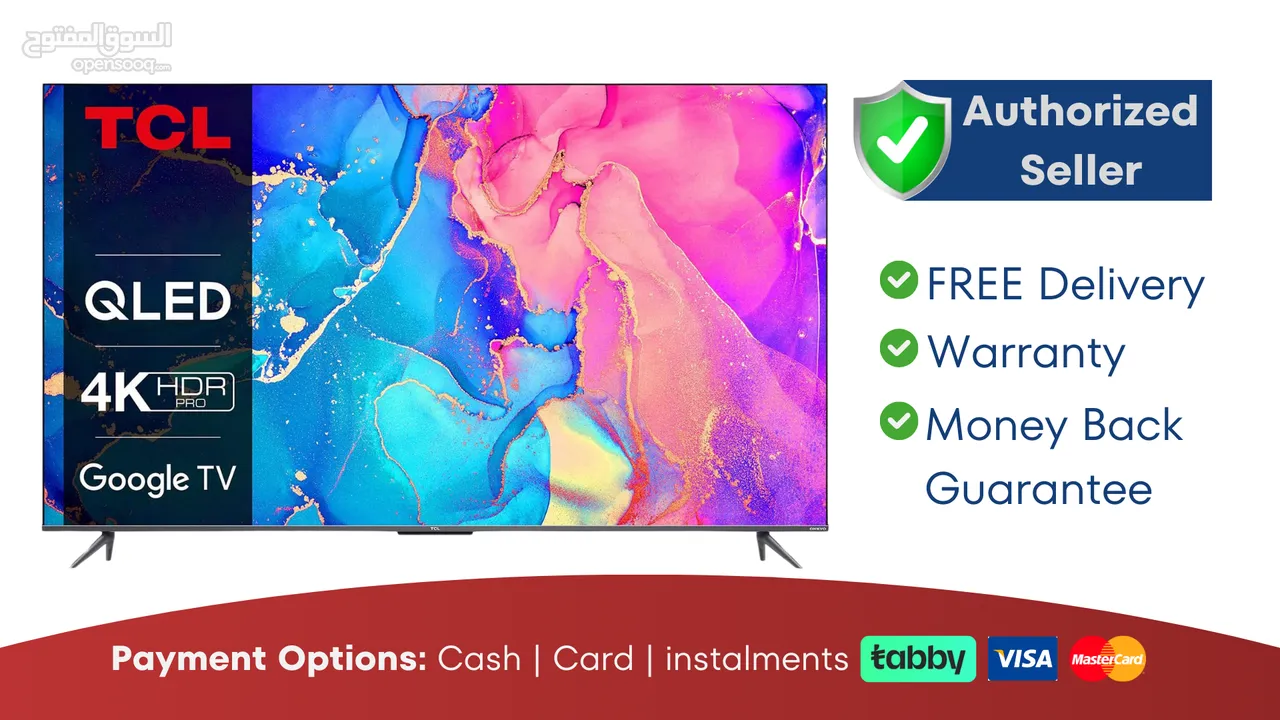 TCL 65 inch Smart QLED TV - 4K - Warranty - Free Delivery