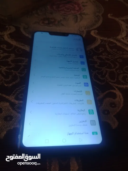هواوي نوفا 3i بحال الوكاله مستعمل 128 جيجا 4 رام كاميرتين اماميات