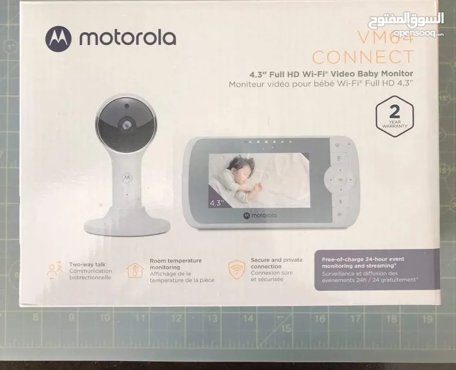 موتورولا بيبي مونيتور كاميرة مراقبة الاطفال Motorola baby monitor video camera جهاز مراقبة اطفال