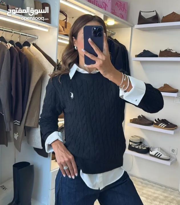 بلايز بناتي صوف  S-m-l-xl  بلوزة نسائية شتوية أنيقة – ألوان موسم و ألوان هادئة