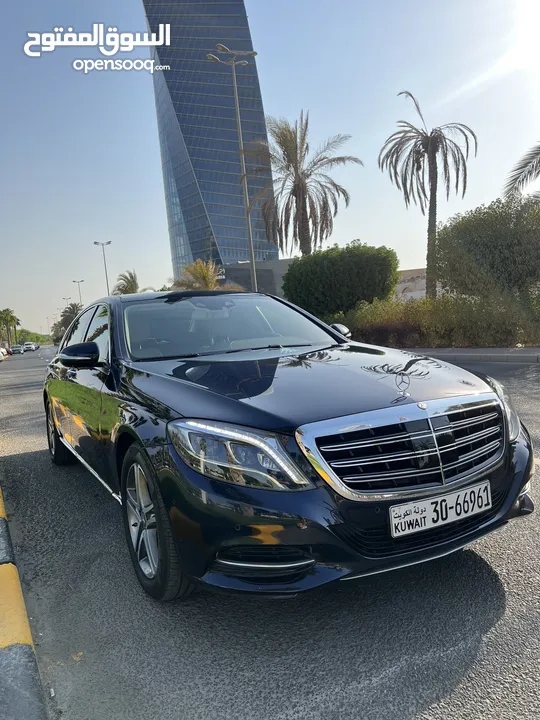 مرسيدس S400L موديل 2015 البشر كامل المواصفات عداد 107 الف كيلو سيرفس الوكاله بحاله ممتازه