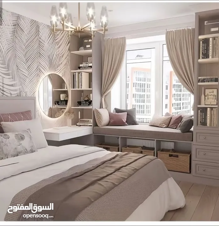 شقة مساحة 300 يمكن قسمها لشقتين 150