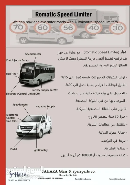 جهاز لتحديد السرعة Romatic Speed Limiter