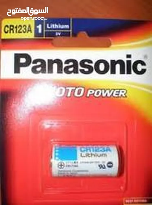 بطاريات ليثيوم CR123 3V بناسونك Panasonic Photo Lithium CR-123  3v battery