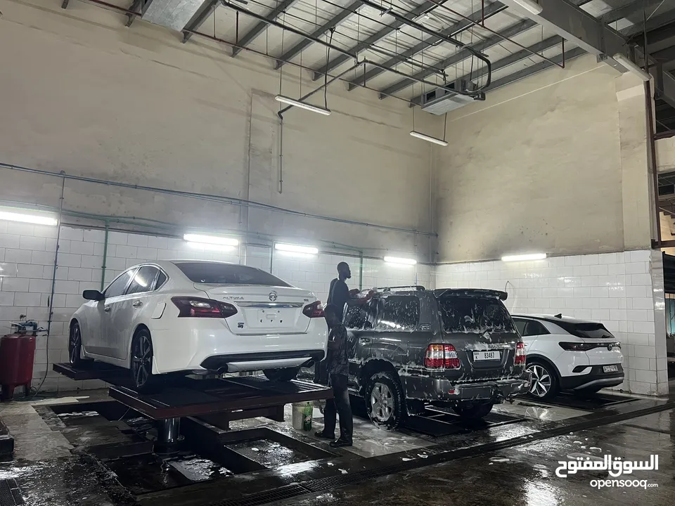 5 years old car wash for Sale in Prime  Location Ajman City Centre, opportunity to earn 50k monthly