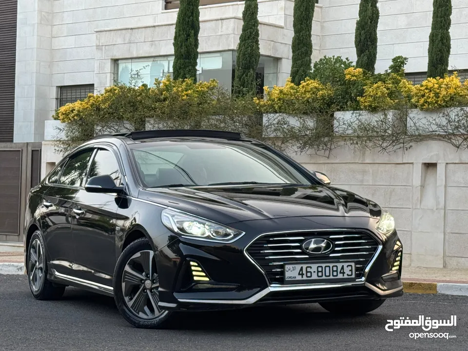 Hyundai sonata 2018  هيونداي سوناتا 2018 limited  فل كامل اعلى صنف جميع الإضافات  فحص كامل كرت ابيض