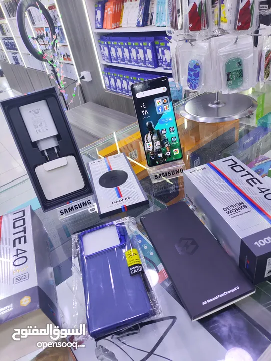 الاحديث note 40 pro plas تيتانيوم جيجا 256 رام 24 معه كامل اغراضو الاصلية متوفر توصيل