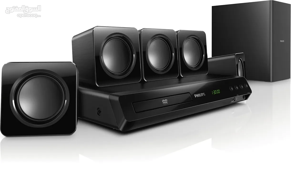 مسرح منزلي بحال الجديد معاه ريموت وصوت صافي للبيع بسعر  Philips HTB3524 5D Wired Home Theater System