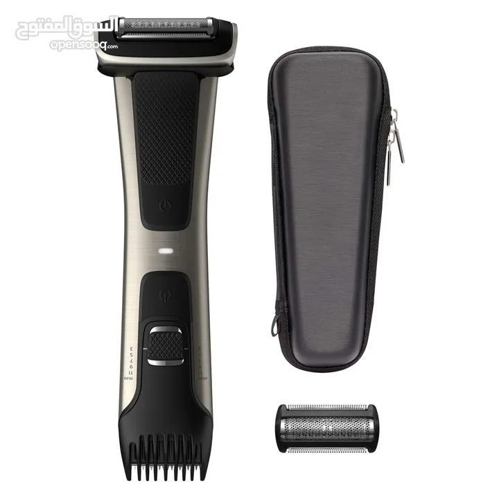 أفضل ماكنة حلاقة للجسم فيليبس Philips Body groom 7000 مع رأس اضافي وشنته