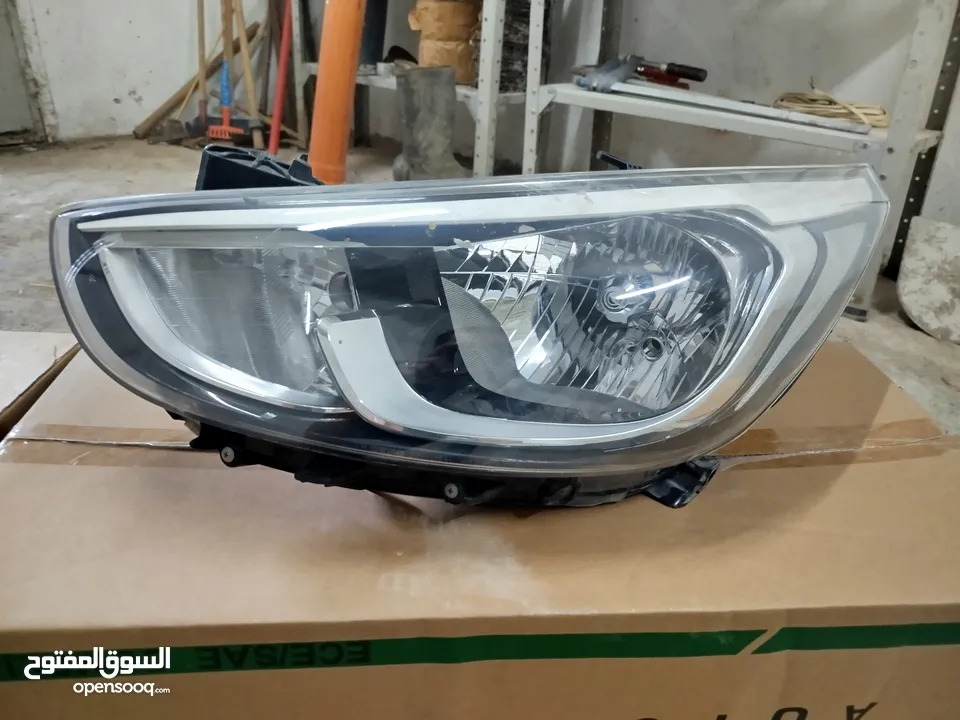 قطع اكسنت 2014 اضوية امامي 500 شيكل وخلفي 500 شيكل وطبونيين ب 500 شيكل