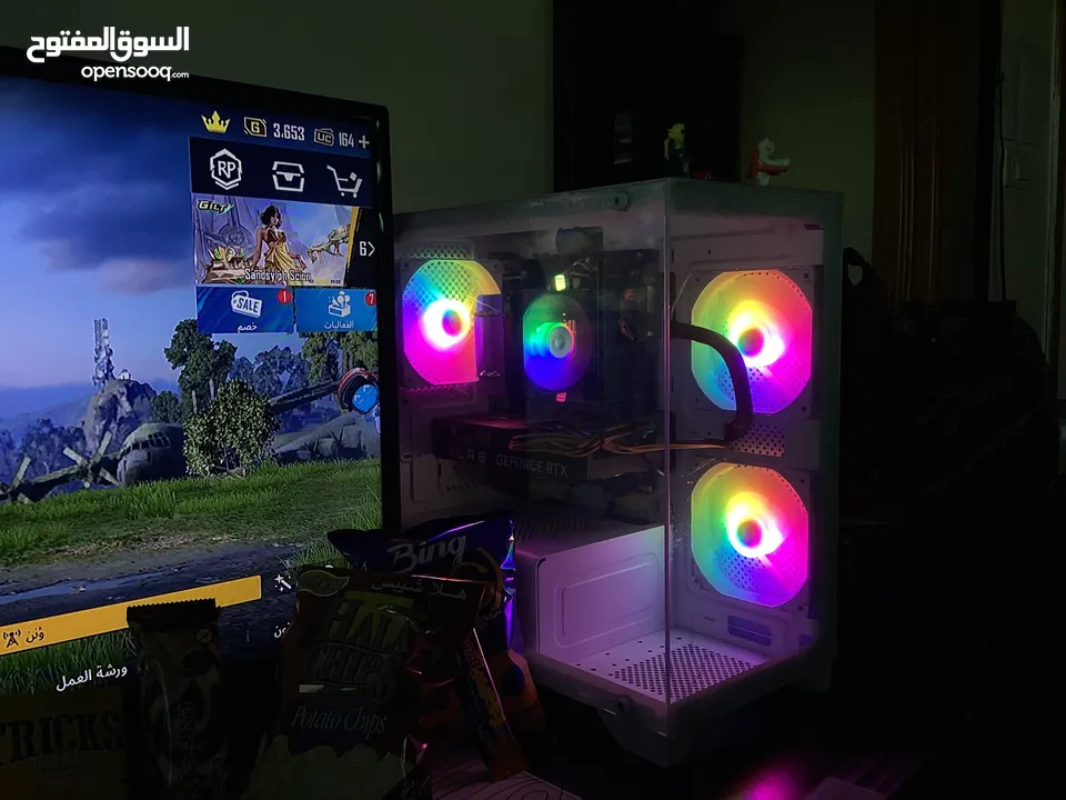 بيسي قيمنق استعمال شهر فقط (لصقة الوكالة موجودة عليه وقابل للتفاوض ) PC GAMING FOR SALE