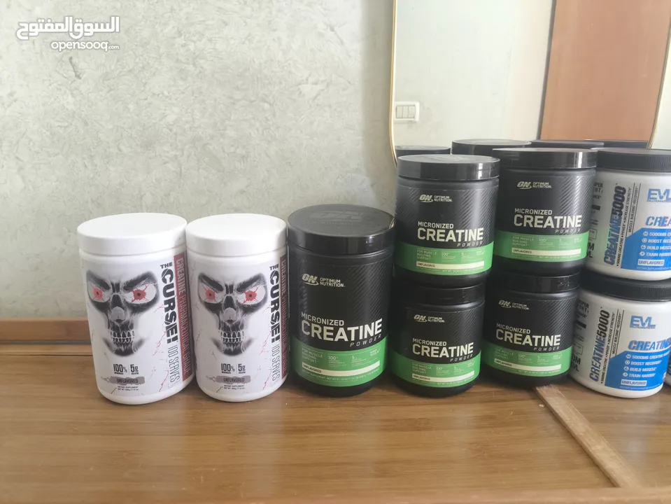 كرياتين مونوهايدرات ماركه عالميه أوزان مختلفه صافي 100% بدون نكهات تاريخ طويل الامد