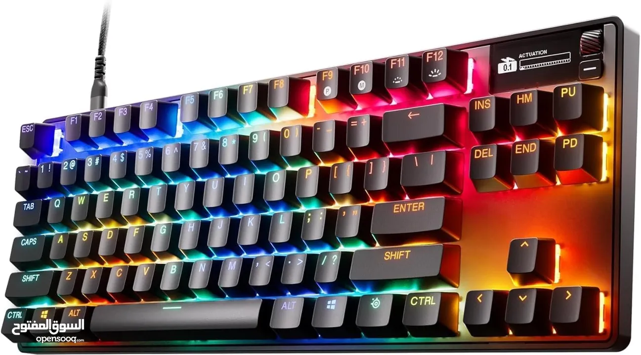 SteelSeries Apex Pro TKL Gen 3 HyperMagnetic افضل كيبورد في العالم من ستيل سيريس قابل لتعديل السرعة