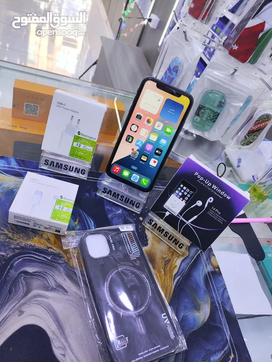 التفاح عالي اليوم iPhone 11 مش مفتوح ولا مغير علفحص وكالة جيجا 128 بطارية 80 معه بكج هدية  يتوفر توص