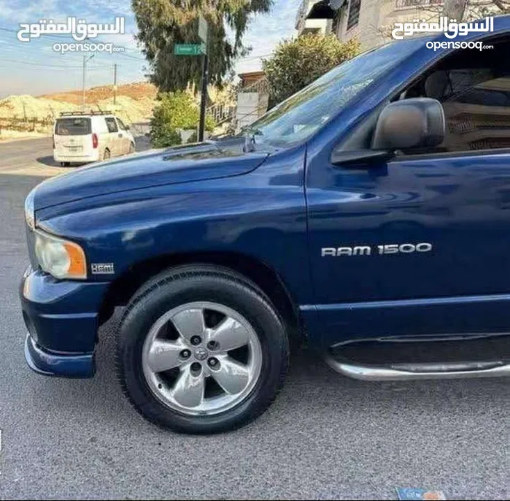 دودج رام 2005 فل الفل ما شاء الله عليه لون ازرق ، هيمي 6 ركاب ماتور 5700 فحص 4 جيد ضربات خفيفة بودي