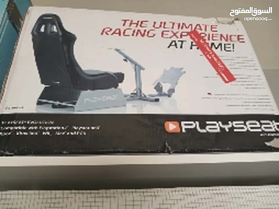 ستيرنج ثرست ماسترThrustmasterمع كرسي العاب من play seatقير تراست ماستر والهاند بريك اليدوي