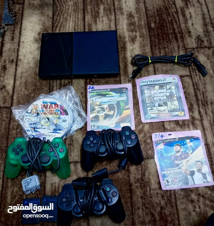 جهاز PS4 FAT 2 و PS2 SCPH-90006  والجهاز قابل للتفاوض