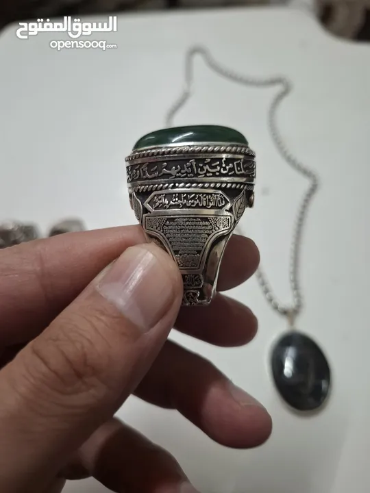 خواتم فضه مرصعه باحجار كريمه