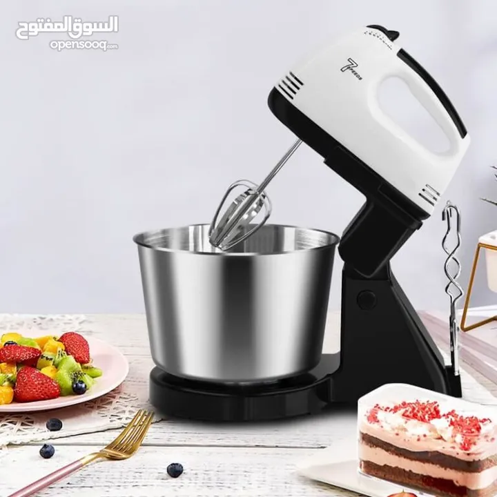 خلاط 7 سرعات مع جرن صغير 2 لتر