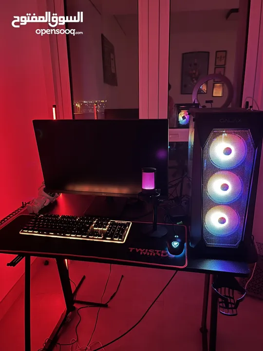 gaming table with rgb