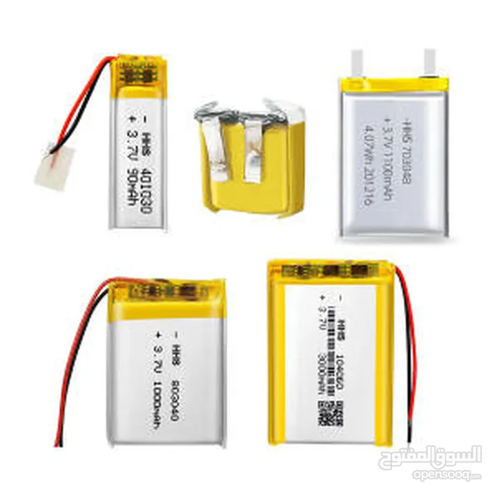 Lipo Battery Rechargeable Lithium Polymer ion Battery 3.7V بطاريات ليثيوم للاجهزة الالكترونية