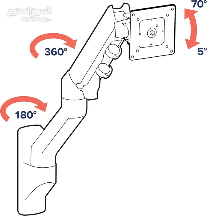 Ergotron - Wall Mount Monitor Arm