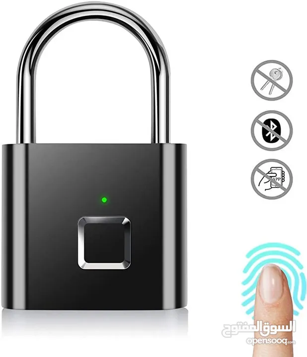 قفل حماية (keyless smart) يفتح القفل عن طريق بصمة الاصبع جودة مميزة و حماية قوية