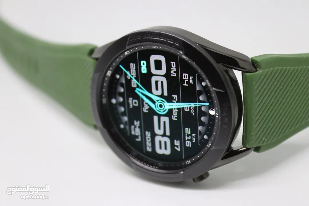 SAMSUNG GALAXY WATCH 3 SIZE 45MM WITH ARMY GREEN RUBBER BAND